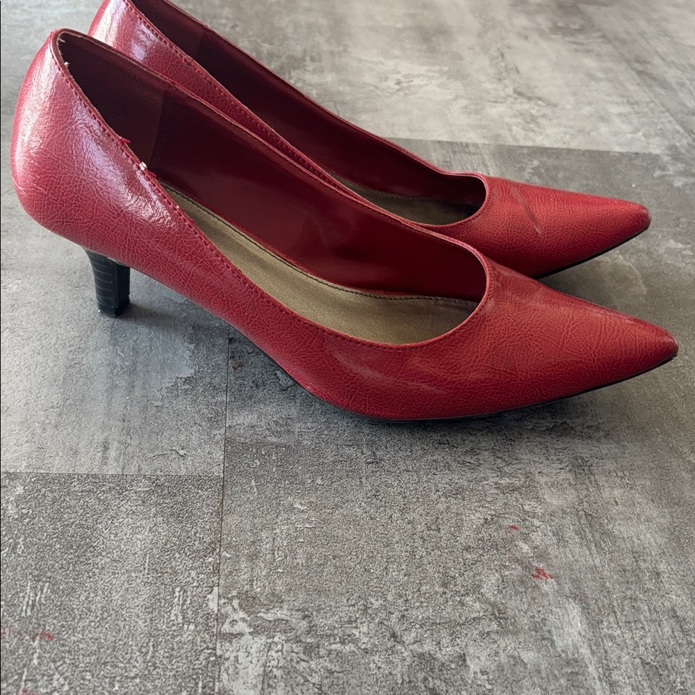 Red Pointed Toe Heels